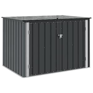 vidaXL Aia Salvestuskast Must 151,5 x 107 x 100 cm Teras
