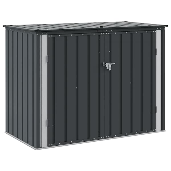vidaXL Aia Salvestuskast Must 151,5 x 82 x 110,5 cm Teras