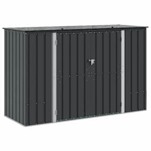 vidaXL Aia Salvestuskast Must 214 x 82 x 132 cm Teras