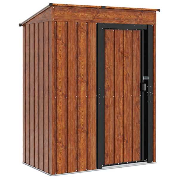 vidaXL Aiakujud Pruun 137 x 81 x 180 cm Metall
