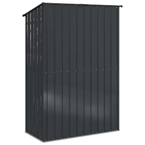 Zahradní kůlny Antracit 140,5 x 74 x 200 cm Kov - obrázek 8