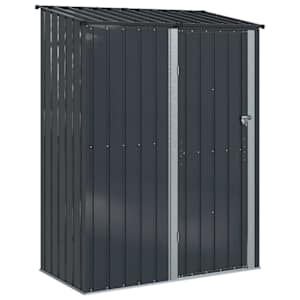 Zahradní kůlny Antracit 153,5 x 86 x 200 cm Kov - obrázek 2