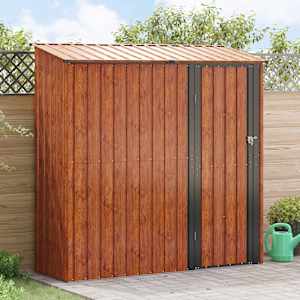 Vrtne hiške Rjava 203,5 x 73 x 200 cm Kovina