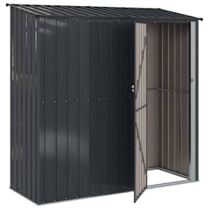 Zahradní kůlny Antracit 203 x 85,5 x 200 cm Kov - obrázek 5