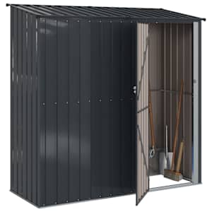Zahradní kůlny Antracit 203 x 85,5 x 200 cm Kov - obrázek 3