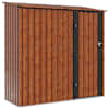 vidaXL Aiakujud Pruun 203 x 85,5 x 200 cm Metall