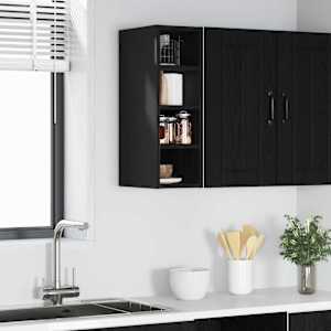 Viseča omarica Črni hrast 20 x 29,5 x 60 cm Konstruiran les