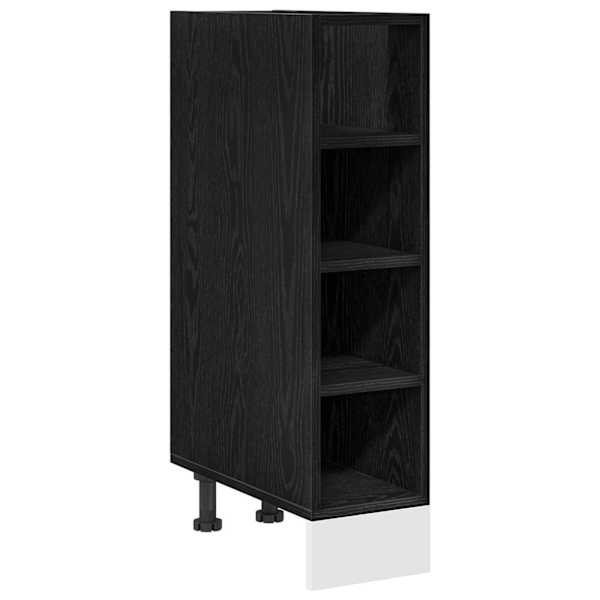 vidaXL K&ouml;&ouml;gialuse Kapp Must tamm 20 x 44,5 x 81,5 cm Tehispuit