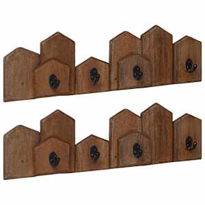 vidaXL Hanger Pruun 48 x 8 x 15 cm Tugev Mahagoni Puit