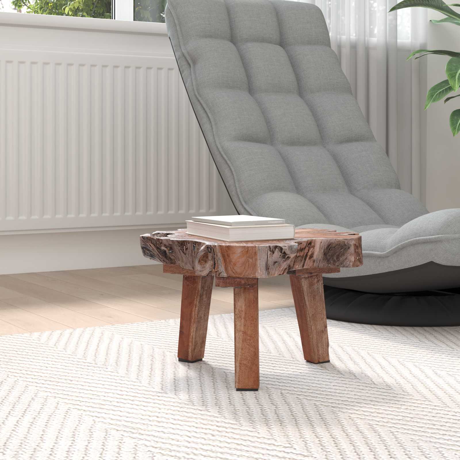 vidaXL Nachtkastje Bruin 40 x 40 x 25 cm Massief Gerecycled Hout