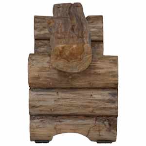 lavice Přírodní 110 x 30 x 34 cm Pevné teakové dřevo - obrázek 5