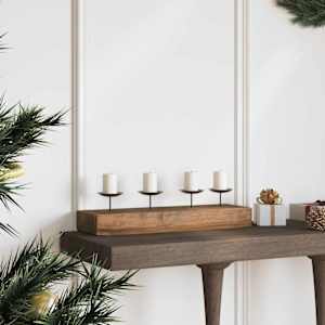 Svícen Přírodní 50 x 15 x 10 cm Masivní teakové dřevo - obrázek 3