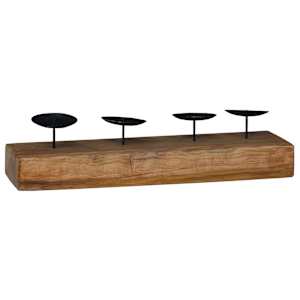 vidaXL K&uuml;&uuml;nlahoidja Neutraalne 50 x 15 x 10 cm Tiikpuu