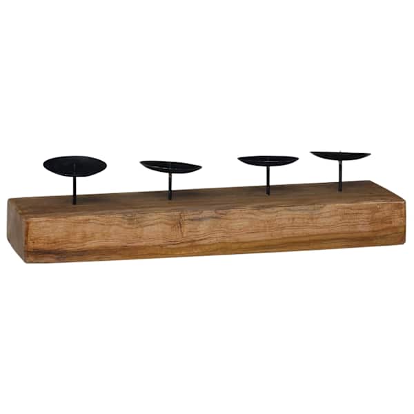 vidaXL K&uuml;&uuml;nlahoidja Neutraalne 50 x 15 x 10 cm Tiikpuu