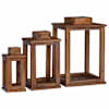 vidaXL Latern 3 tk Naturaalne 30 x 30 x 44 cm Mahagoni Puit