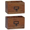 vidaXL Pliiatzikott Mitmev&auml;rviline 18 x 10 x 12 cm Tugev Mahagoni Puit