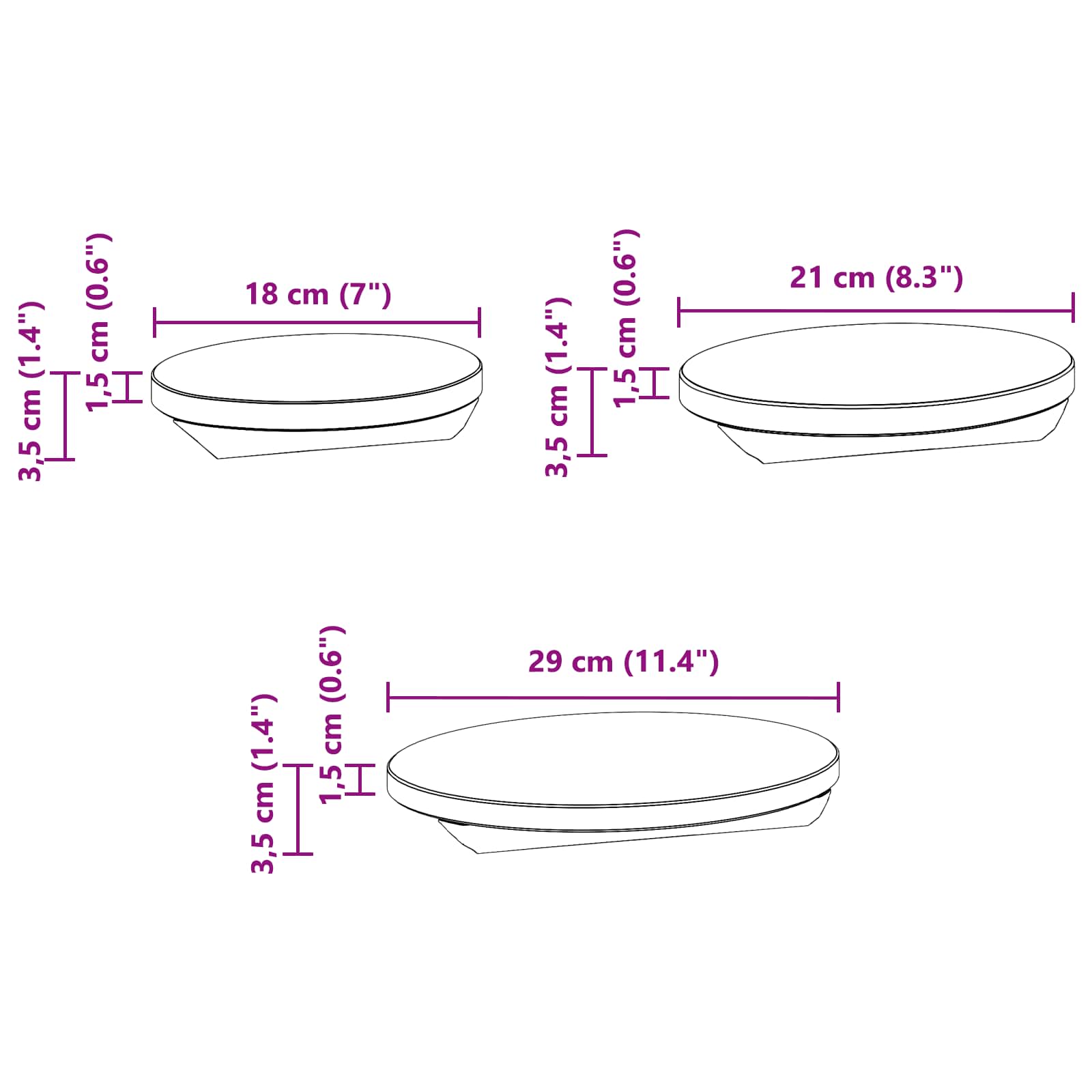 Plant Stool 3 pcs Bruin Mahoniehout image 13