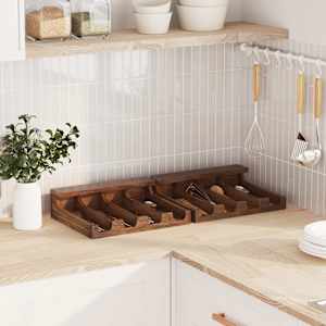 Škatla Rjava 36 x 30 x 10 cm Masivni mahagonijev les