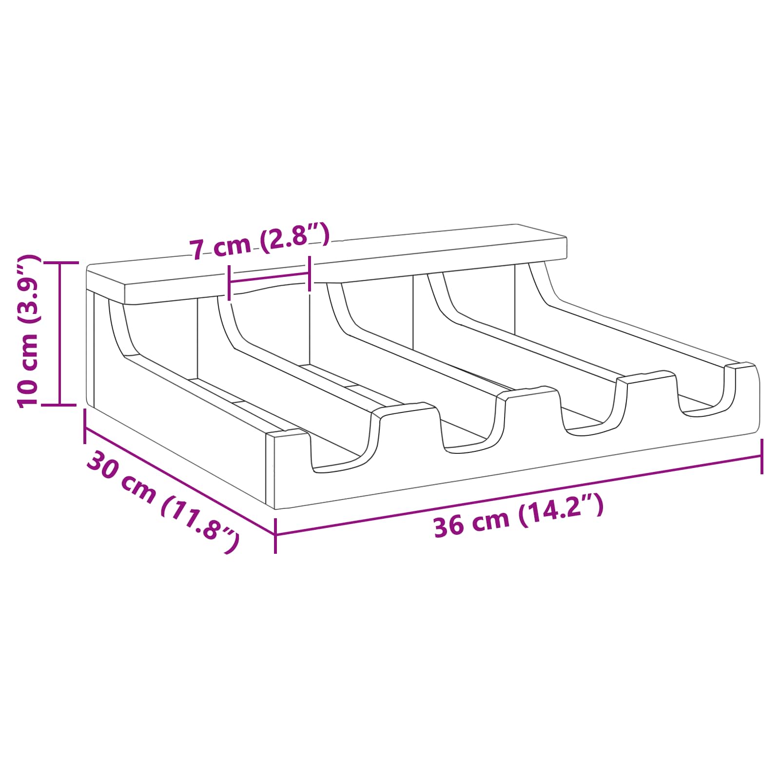 Táska Barna 36 x 30 x 10 cm Tömör Mahagóni Fa