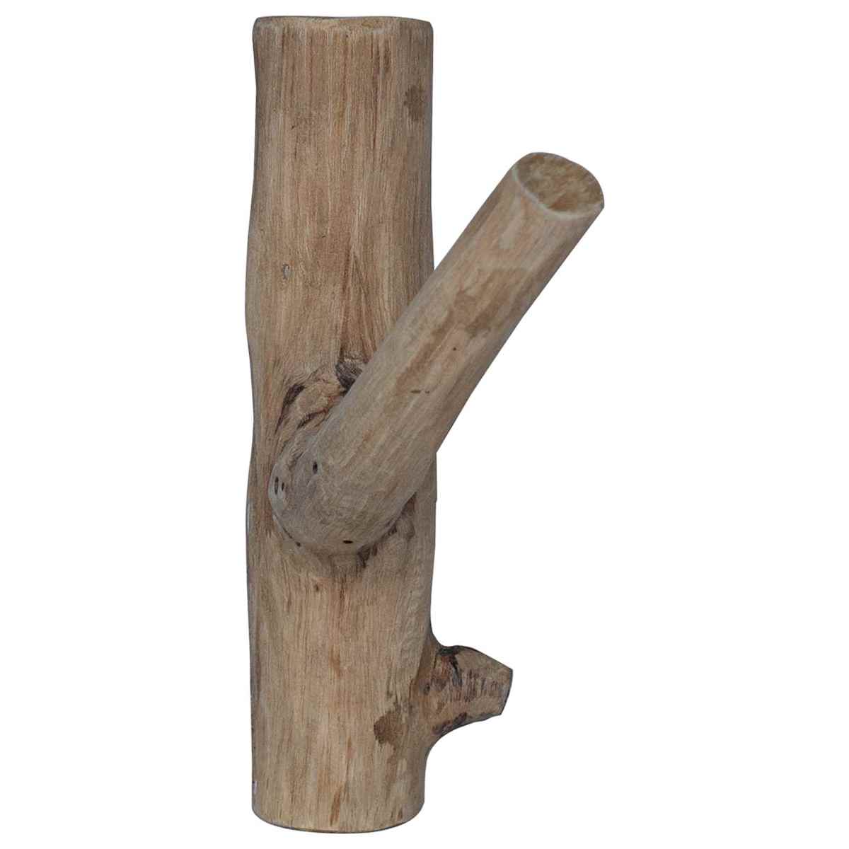 Krog Brun 4 x 4 x 14 cm Solid genbrugs træ - Billede 6