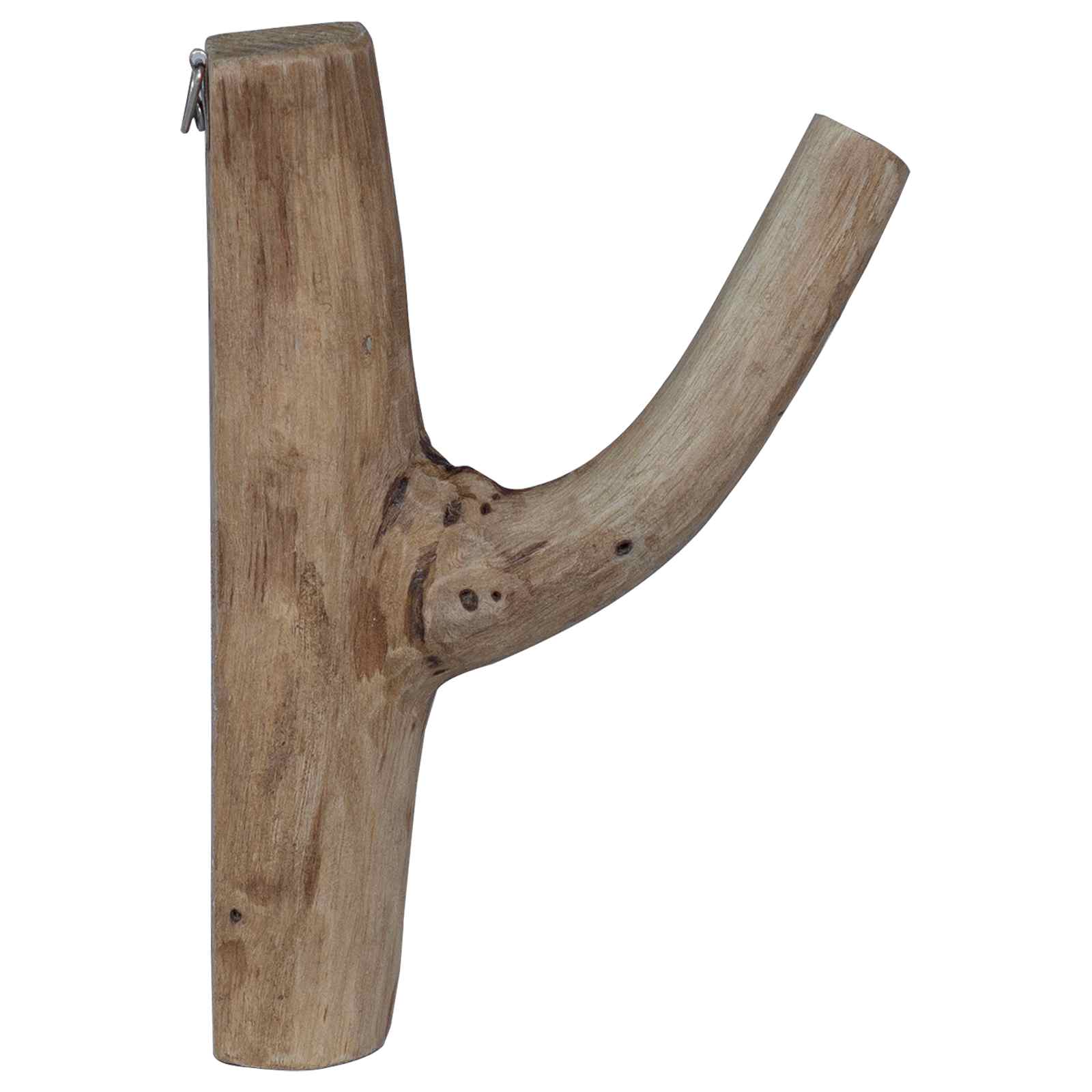 Haak Bruin 4 x 4 x 14 cm Massief Gerecycled Hout image 7