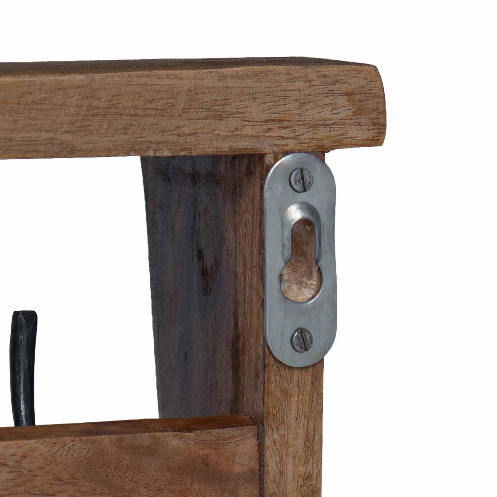 Hanger Bruin 50 x 10 x 14 cm Massief Mahoniehout image 8