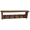 vidaXL Hanger Pruun 50 x 10 x 14 cm Tugev Mahagoni Puit