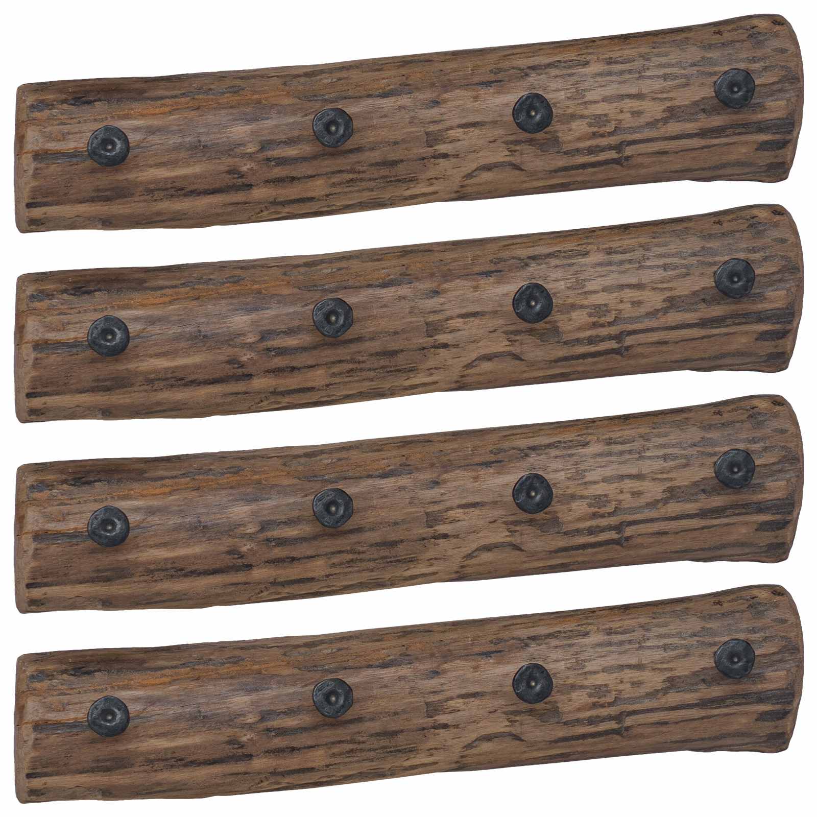 Hanger Bruin 50 x 8 x 12 cm Massief Gerecycled Hout image 2