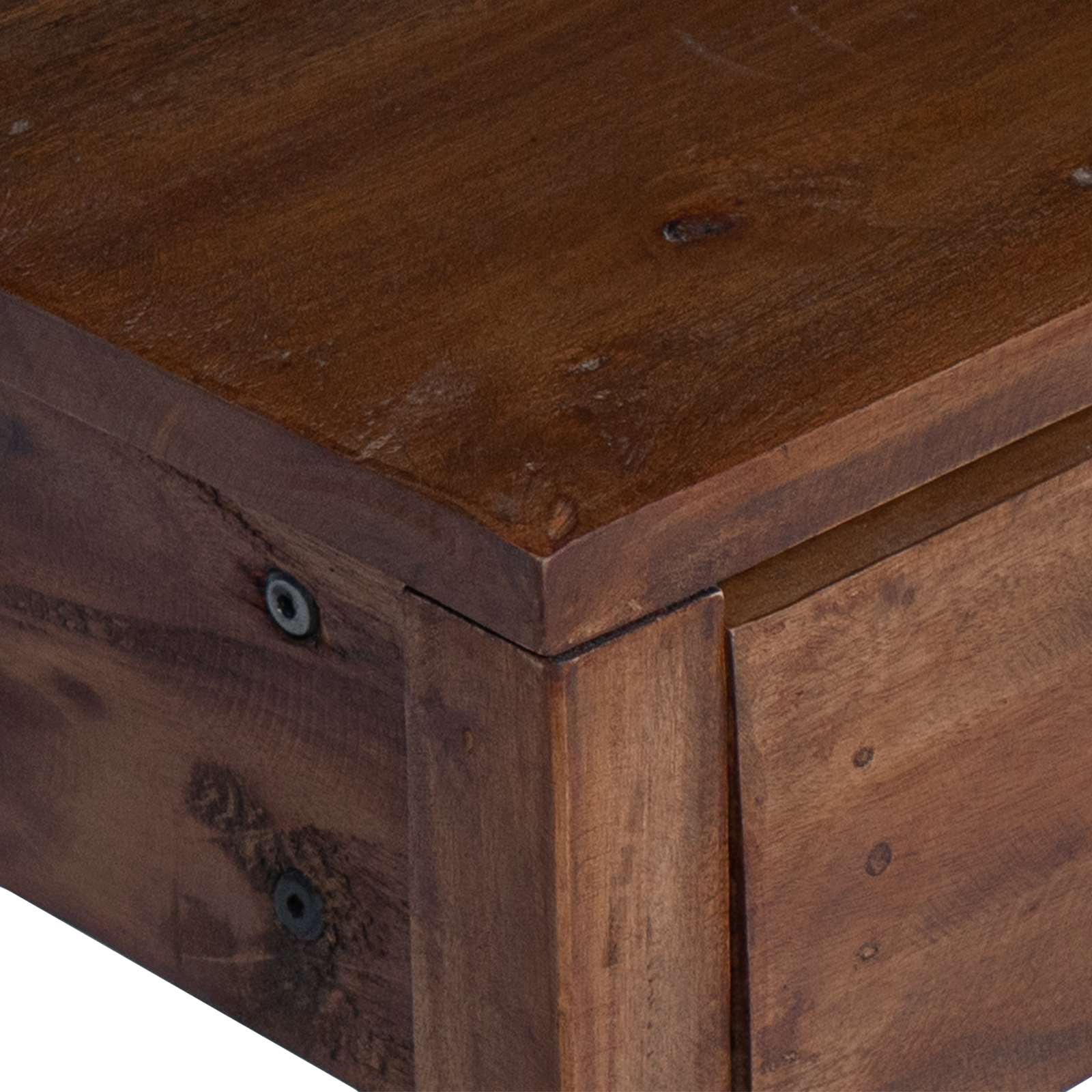 Növényállvány fiókkal Barna 30 x 30 x 80 cm Mahagóni fa