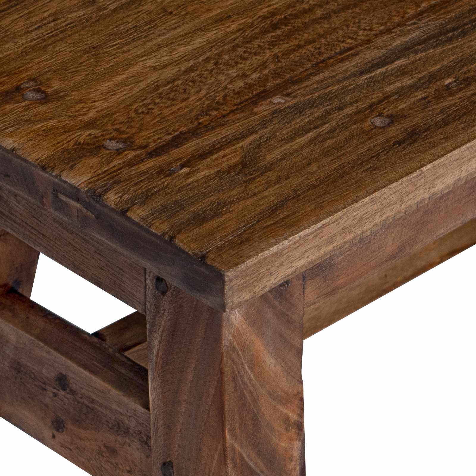 Taburet natural 30 x 20 x 20 cm Lemn de mahon [6]