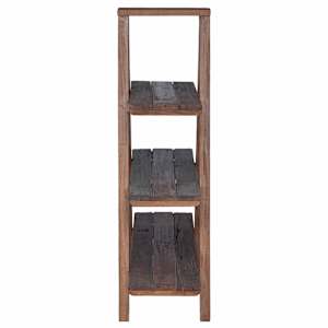 Skládací regál s policí s úložištěm Hnědá 79.5 x 35 x 112 cm - obrázek 7