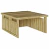 vidaXL Muru niiduki garaaž Pruun 73.5 x 81.5 x 38.5 cm Immutatud kuusk