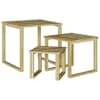 vidaXL laud 3 tk Neutraalne 50,5 x 50 x 46 cm Immutatud m&auml;nnipuit