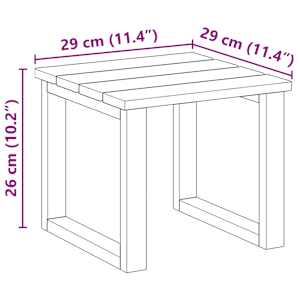 stůl 3 pcs Přírodní Impregnované borovicové dřevo - obrázek 11