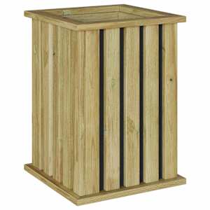 vidaXL Istmik kastid Pruun 33 x 33 x 45 cm Immutatud m&auml;nnipuit