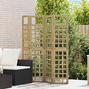 Zaslonska zaščita Medeno rjava 160 x 180 cm Masivno borovo les