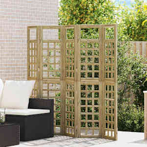 Zaslonska zaščita Medeno rjava 200 x 180 cm Masivno borovo les