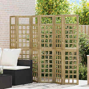 Zaslonska zaščita Medeno rjava 240 x 180 cm Masivno borovo les