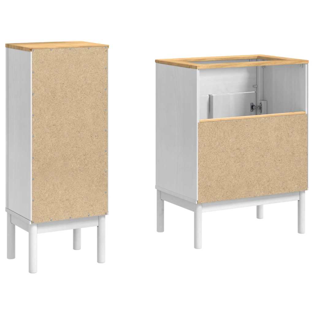 Komplet pohištva za kopalnico s predalom FLORO 2 pcs Bela - slika 9