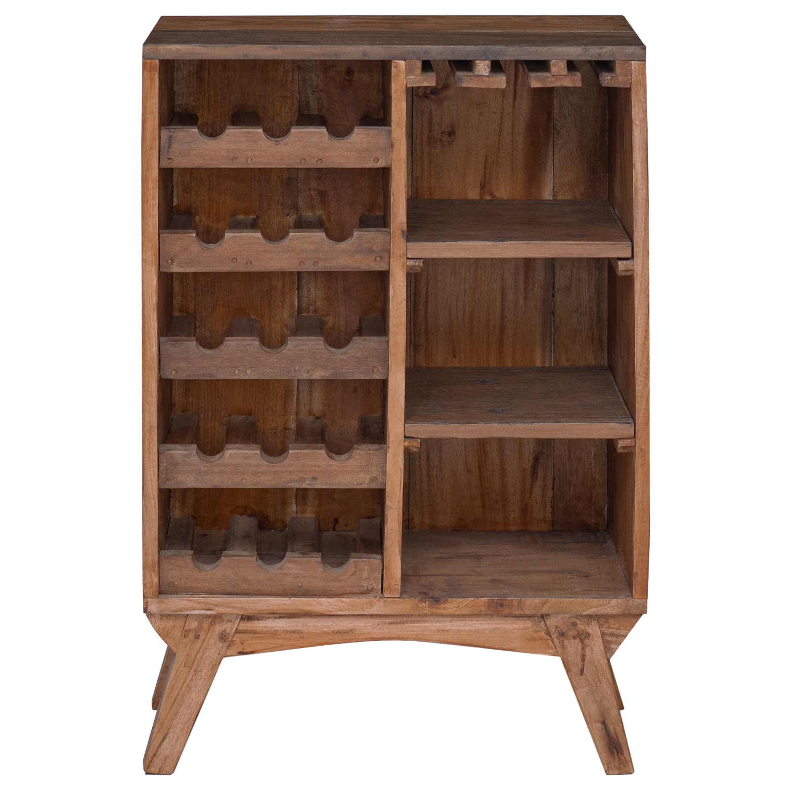 Állvány Barna 60 x 30 x 90 cm Szilárd Újrahasznosított Fa