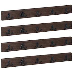 vidaXL Hanger Pruun 60 x 7 x 8 cm Tugev taastatud puit