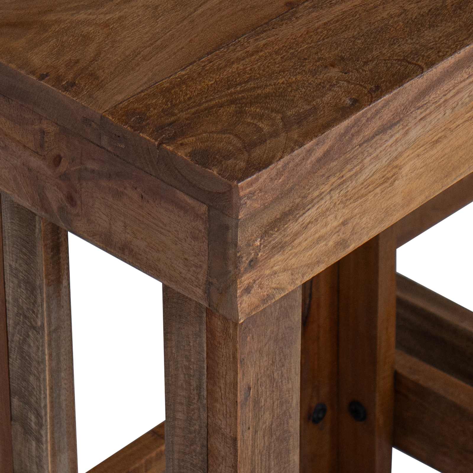 Növényállvány 2 pcs Barna 70 x 11 x 27 cm Mahagóni fa