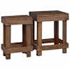 vidaXL Taimede alus 2 tk Pruun 70 x 11 x 27 cm Mahagoni Puit