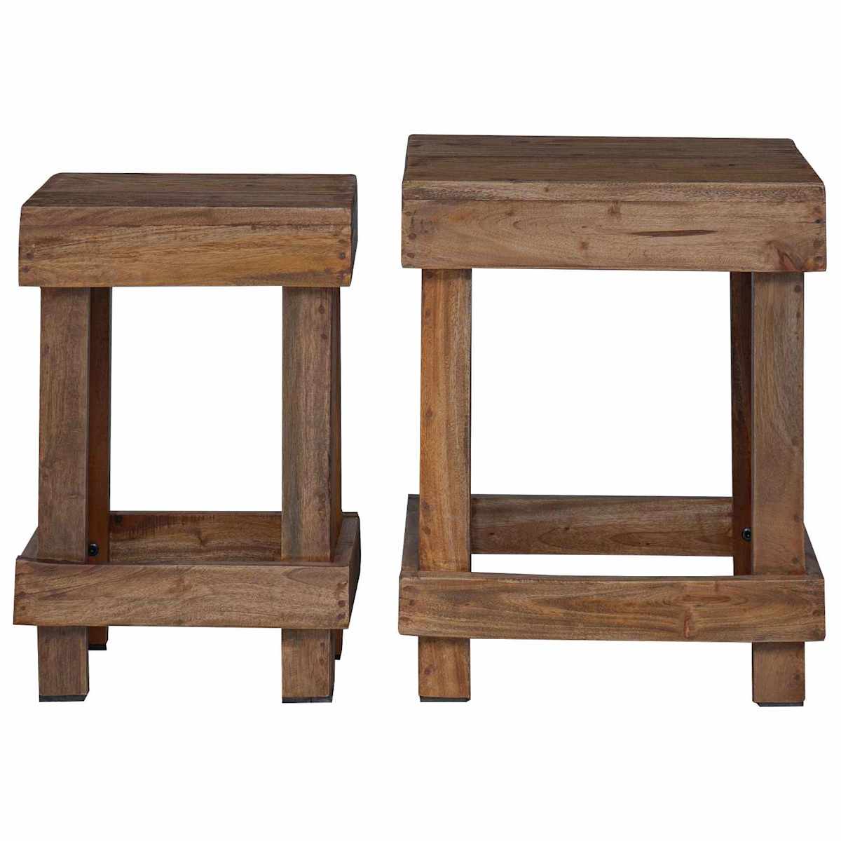 Planteholder 2 stk. Brun 70 x 11 x 27 cm Mahogni Træ - Billede 5