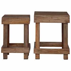 Stojan na rostliny 2 pcs Hnědá 70 x 11 x 27 cm Mahagonové dřevo - obrázek 5