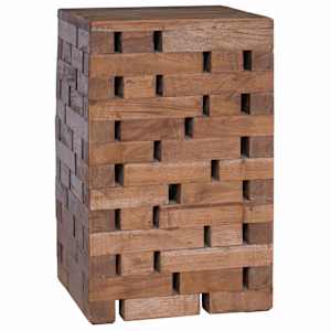 vidaXL Jalgtool Neutraalne 29 x 29 x 48 cm Taastatud puit