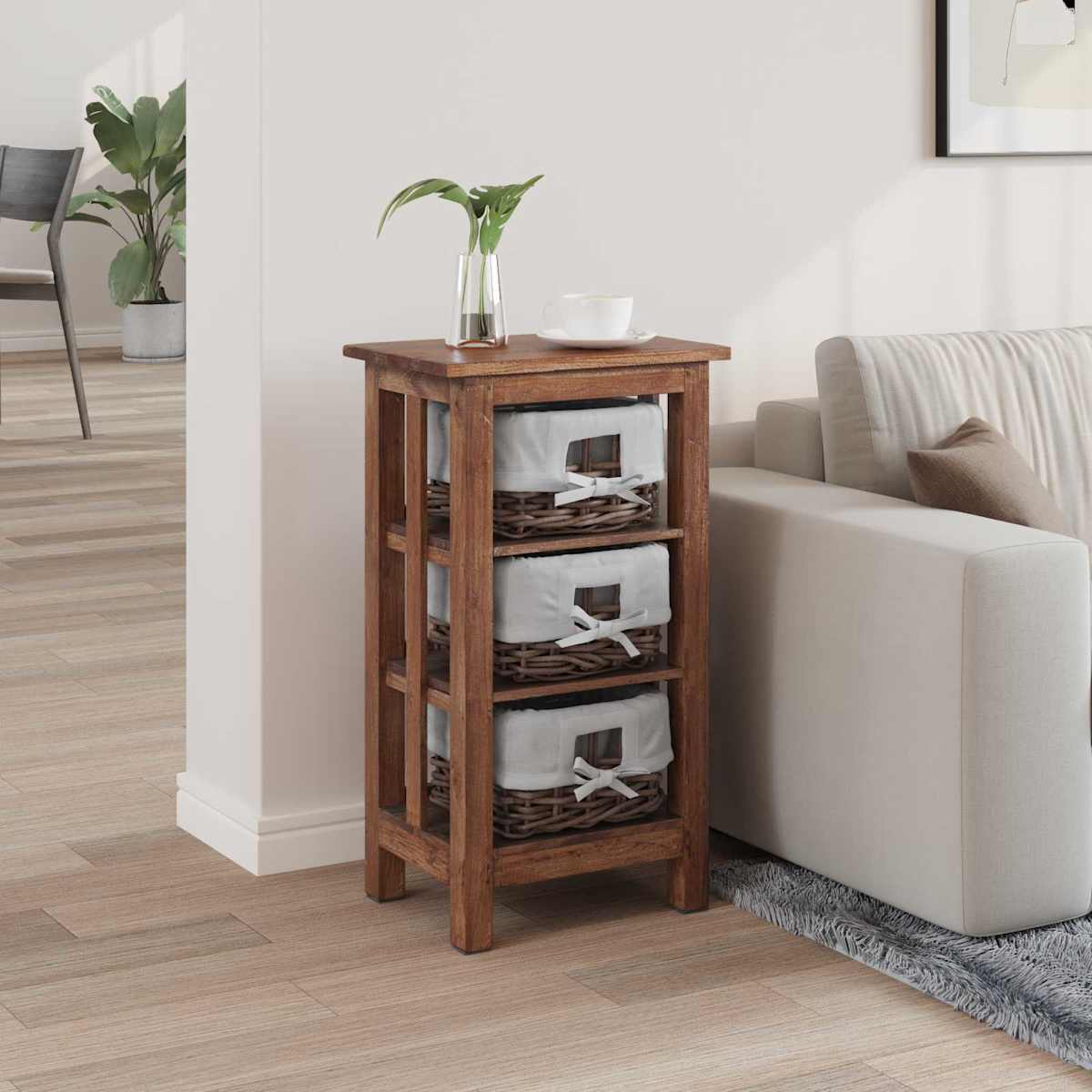 Sidebord Brun Massivt mahognitræ - Billede 3