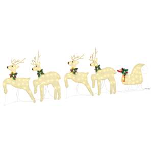 vidaXL LED P&otilde;hjap&otilde;drad 5 tk Kuldne 43 x 18 x 66 cm kangas