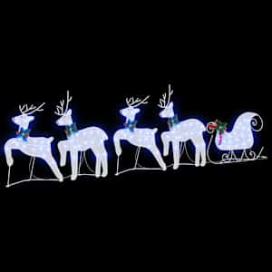 LED Sobové 5 pcs Bílá textil - obrázek 6
