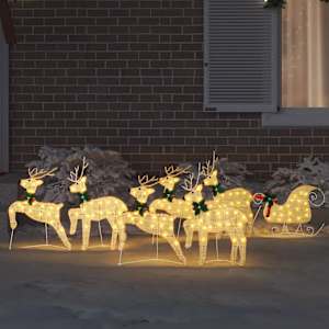 LED Sobové 7 pcs Zlatá textil - obrázek 3